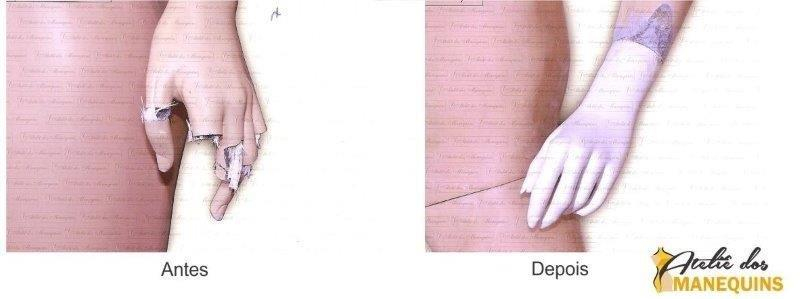 Conserto de Manequim para Vitrine Santa Efigênia - Conserto de Manequim com Mão Quebrada